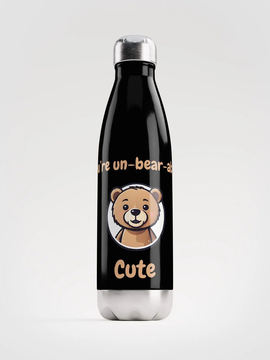 Un-Bear-Ably Cute Stainless Steel Water Bottle product image (1)