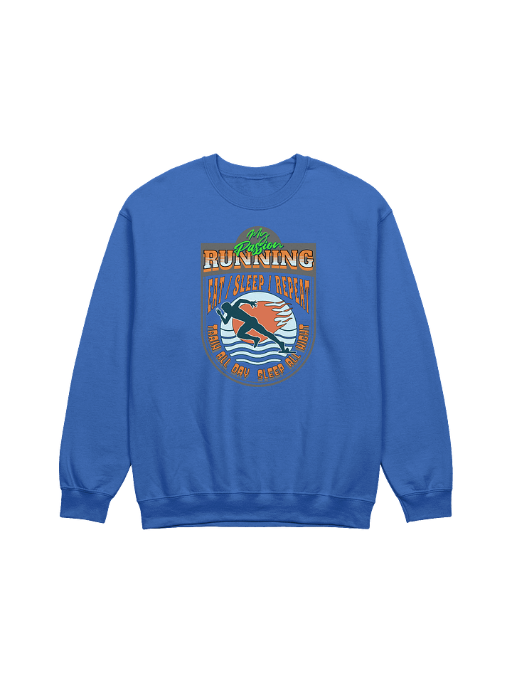 My Passion Running Shield Crewneck Sweatshirt product image (11)