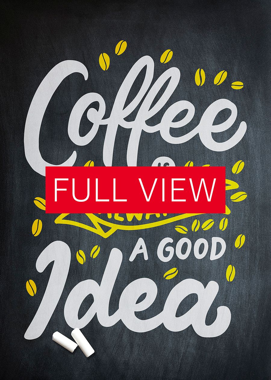 Coffee Lettering Poster Print, Good Morning Coffee Poster, Coffee Lover Gift, Coffee Station Wall Art —Trendy Kitchen Wall Art,Kitchen Decor product image (3)