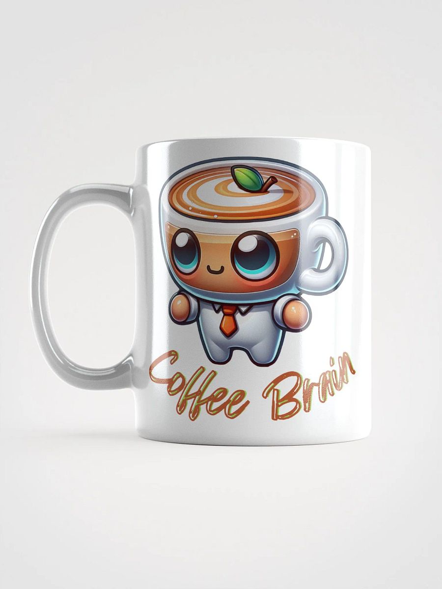 Cute Coffee Brain Cartoon Design Ceramic Mug - Adorable Coffee Lover's Art product image (16)