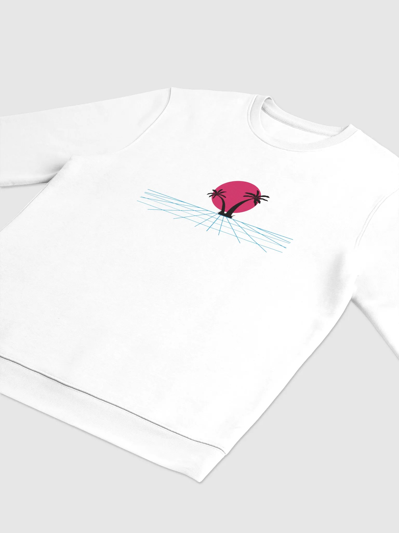 Synthwave Sunset Unisex Eco Sweatshirt product image (3)