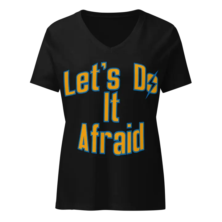 Let's Do It Afraid Women's V-Neck product image (1)