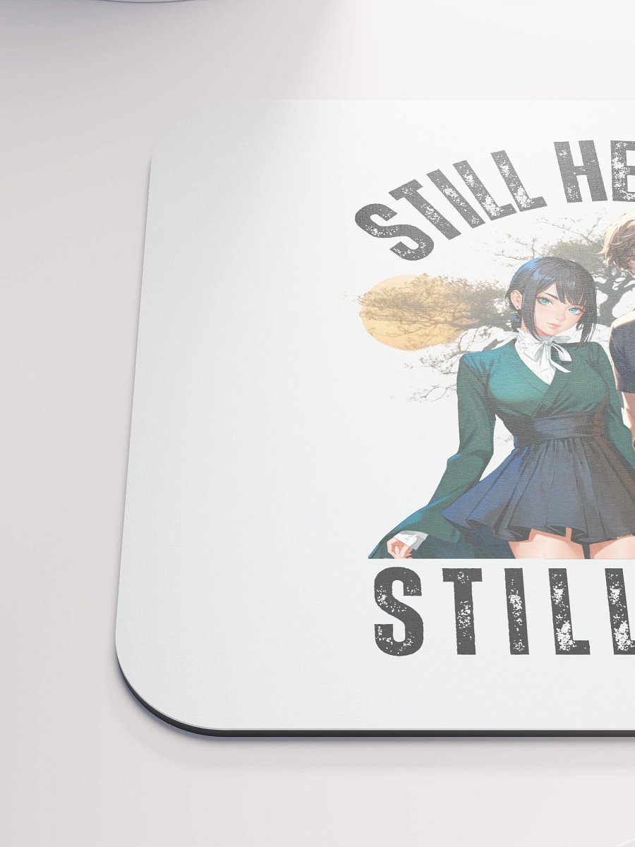 Still Healing, Still Here™ Mouse Pad - Whimsical White Edition product image (6)