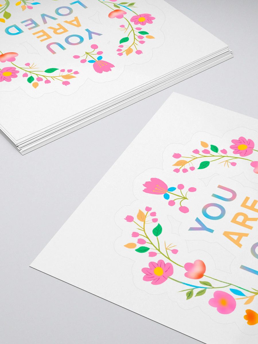 You Are Loved Floral Sticker Set product image (11)