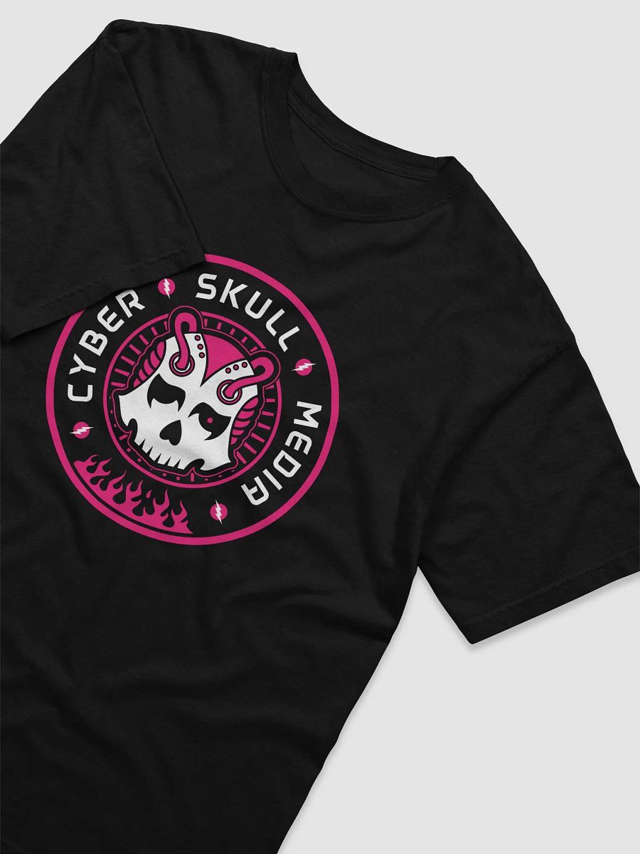 Cyber Skull Media Logo Tee | Pink (Premium) product image (3)