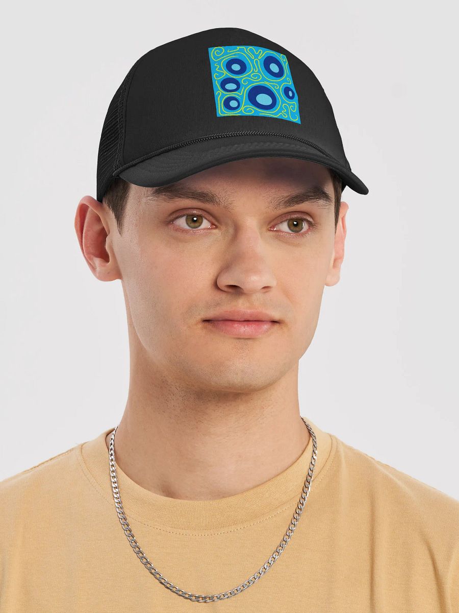 Blue bubbles Foam Trucker Hat product image (5)
