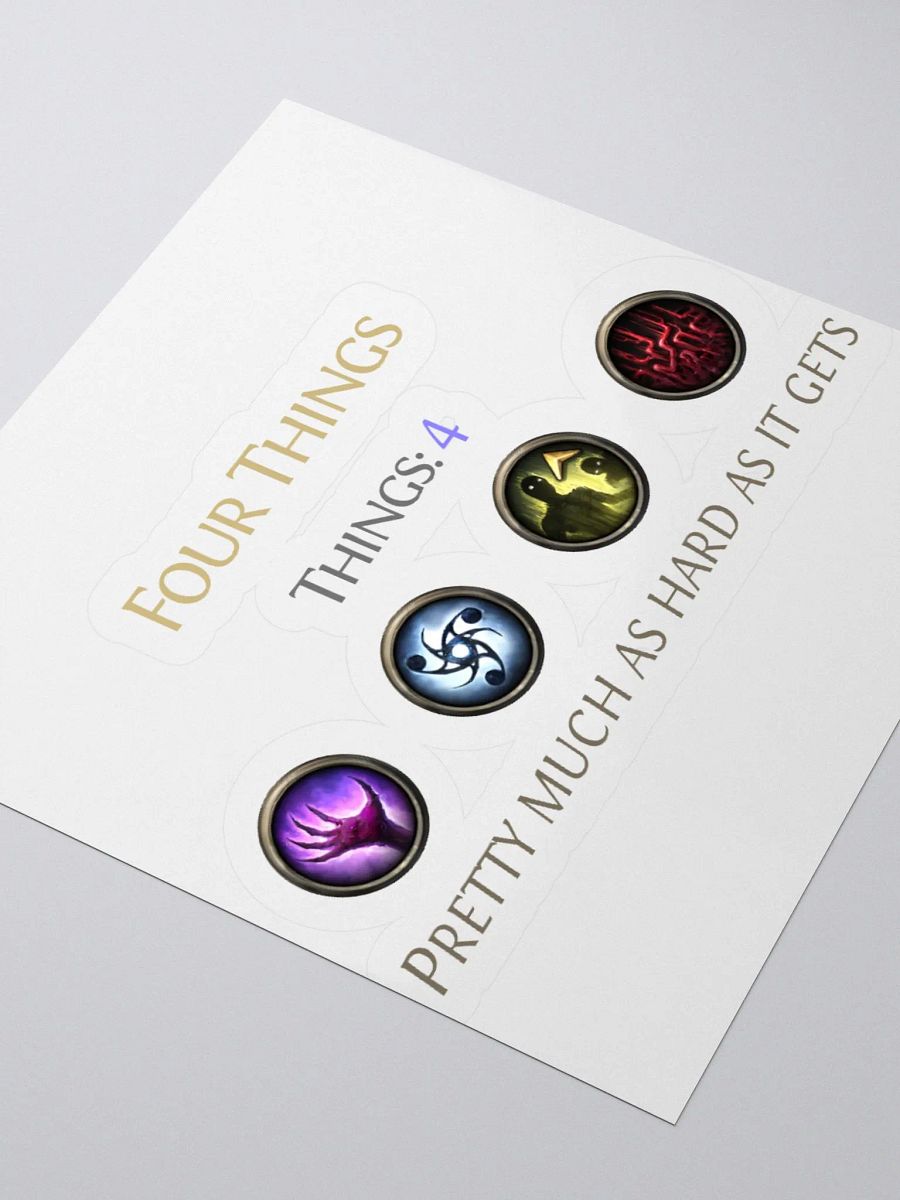 Four Things - Path of Exile - Sticker product image (11)