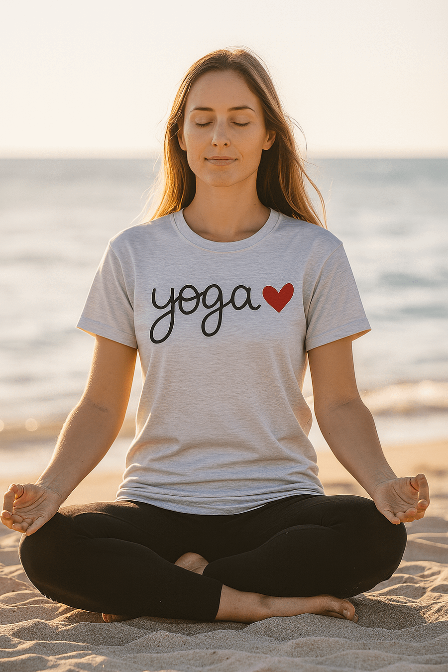 Yoga Love T-Shirt - Casual Comfort for Yoga Enthusiasts product image (7)