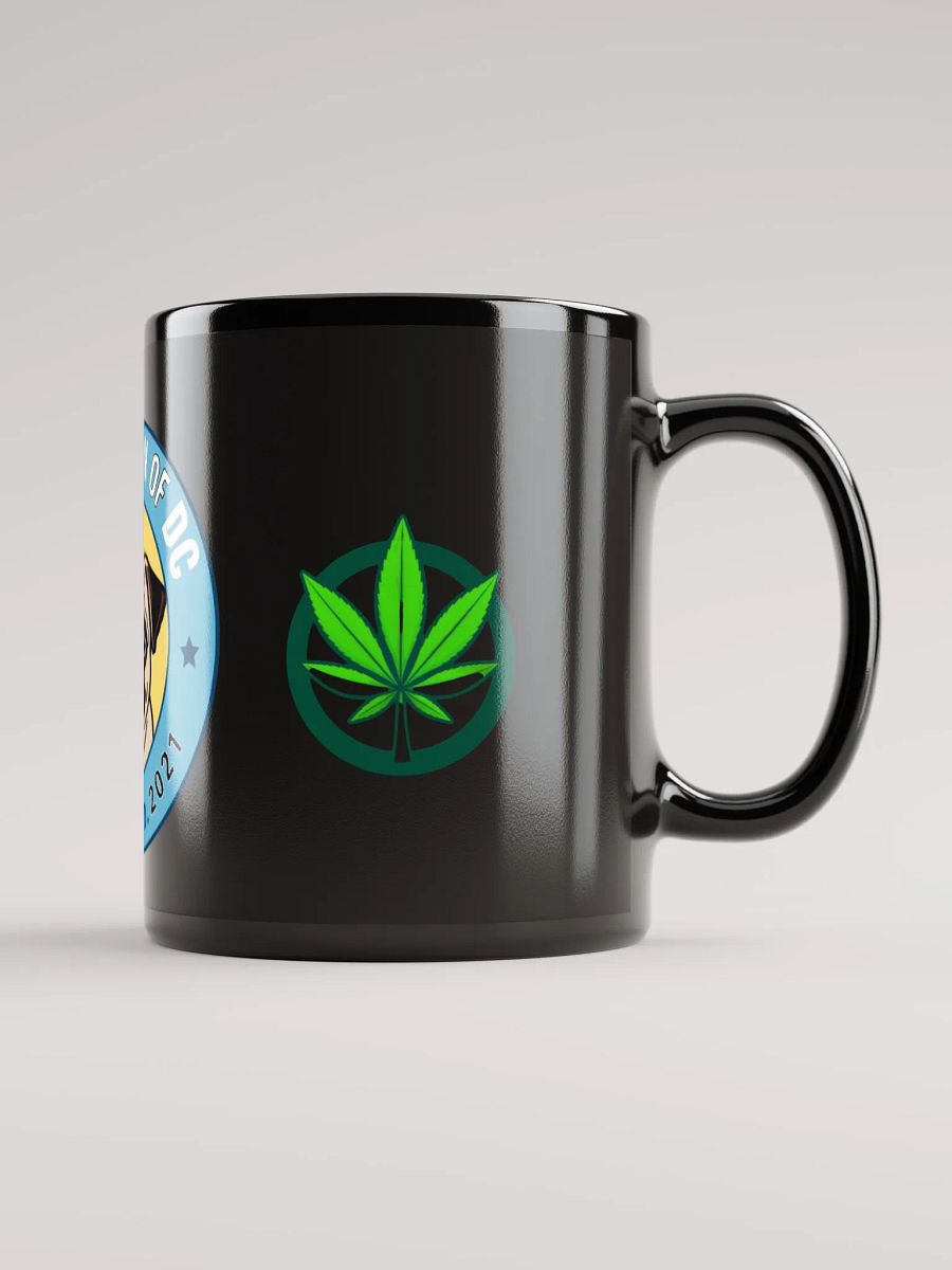 Pug Nation of DC Black Glossy Mug product image (2)