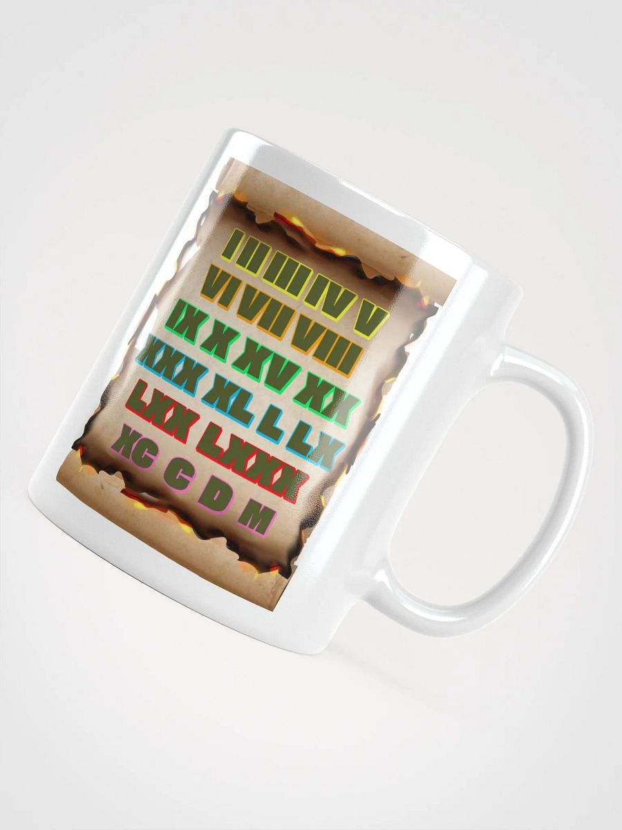 Roman Numeral Artistic Design White Mug product image (11)
