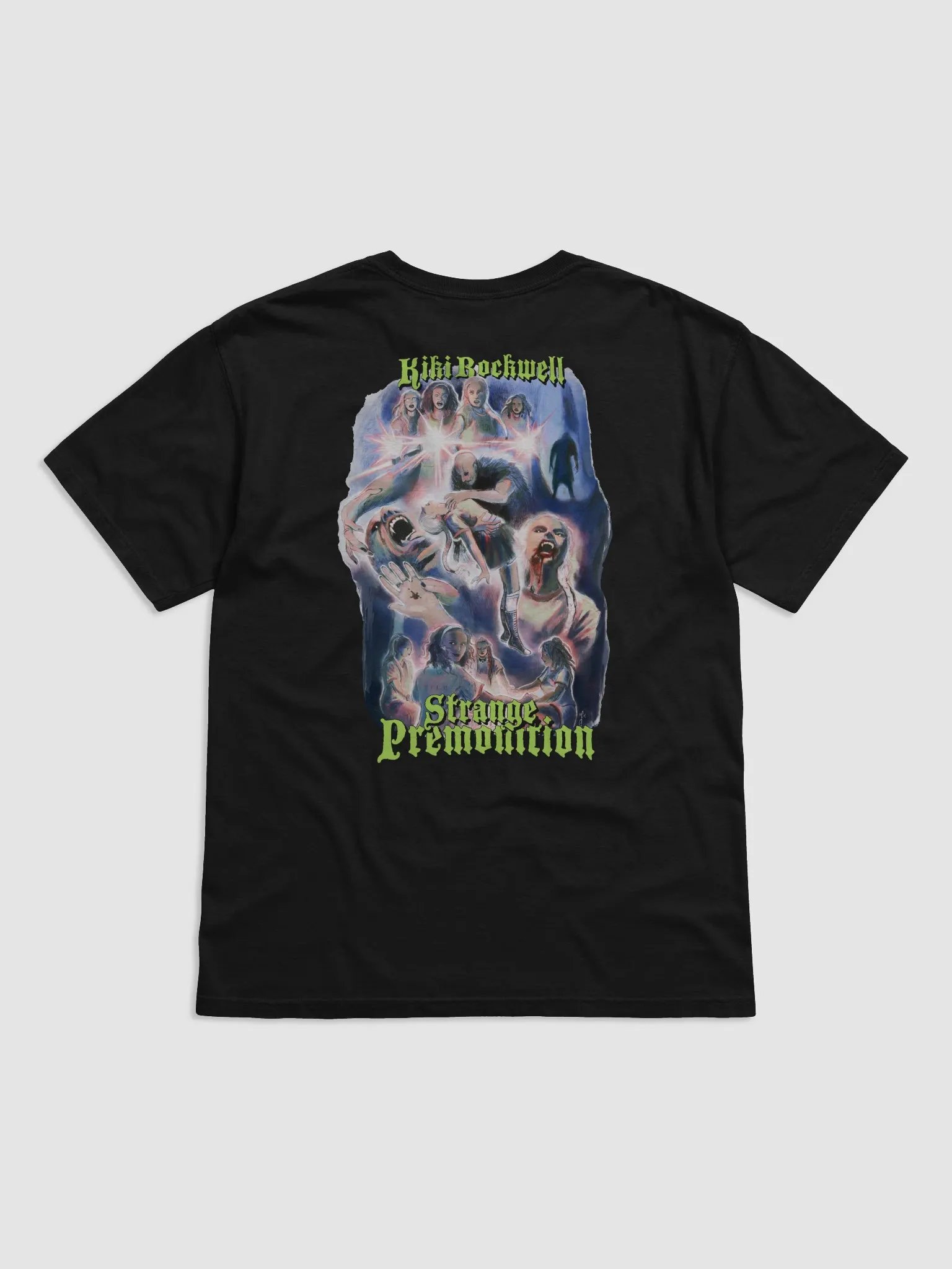 'Strange Premonition' 80s Movie Poster Official Merch T Shirt (back) product image (1)