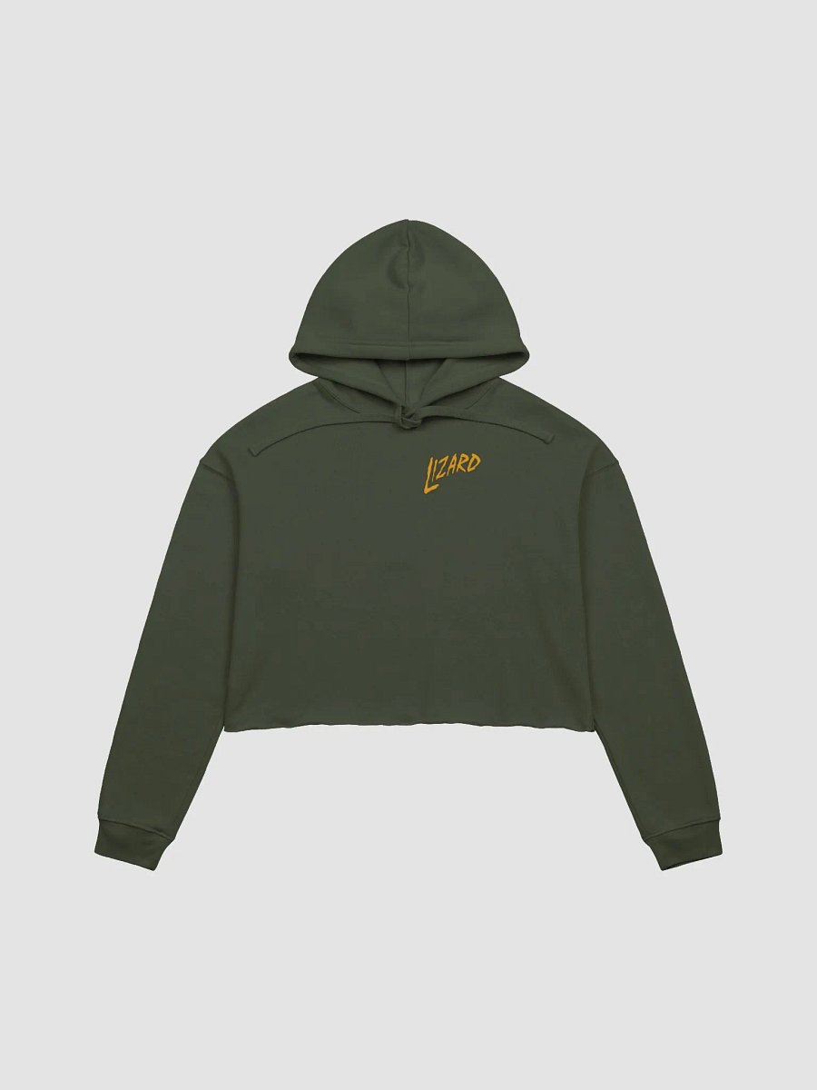(2 sided) Lizard fleece crop hoodie product image (2)