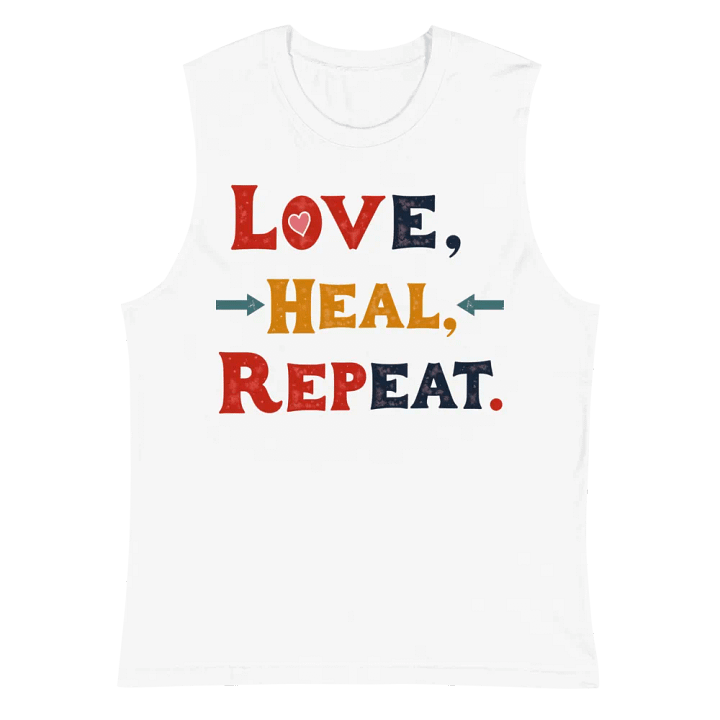 Love Heal Repeat Muscle Tank product image (2)