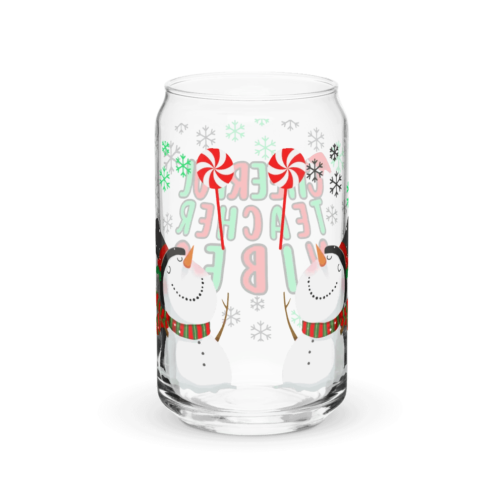 Cheerful Teacher Vibes Can-Shaped Glass product image (38)