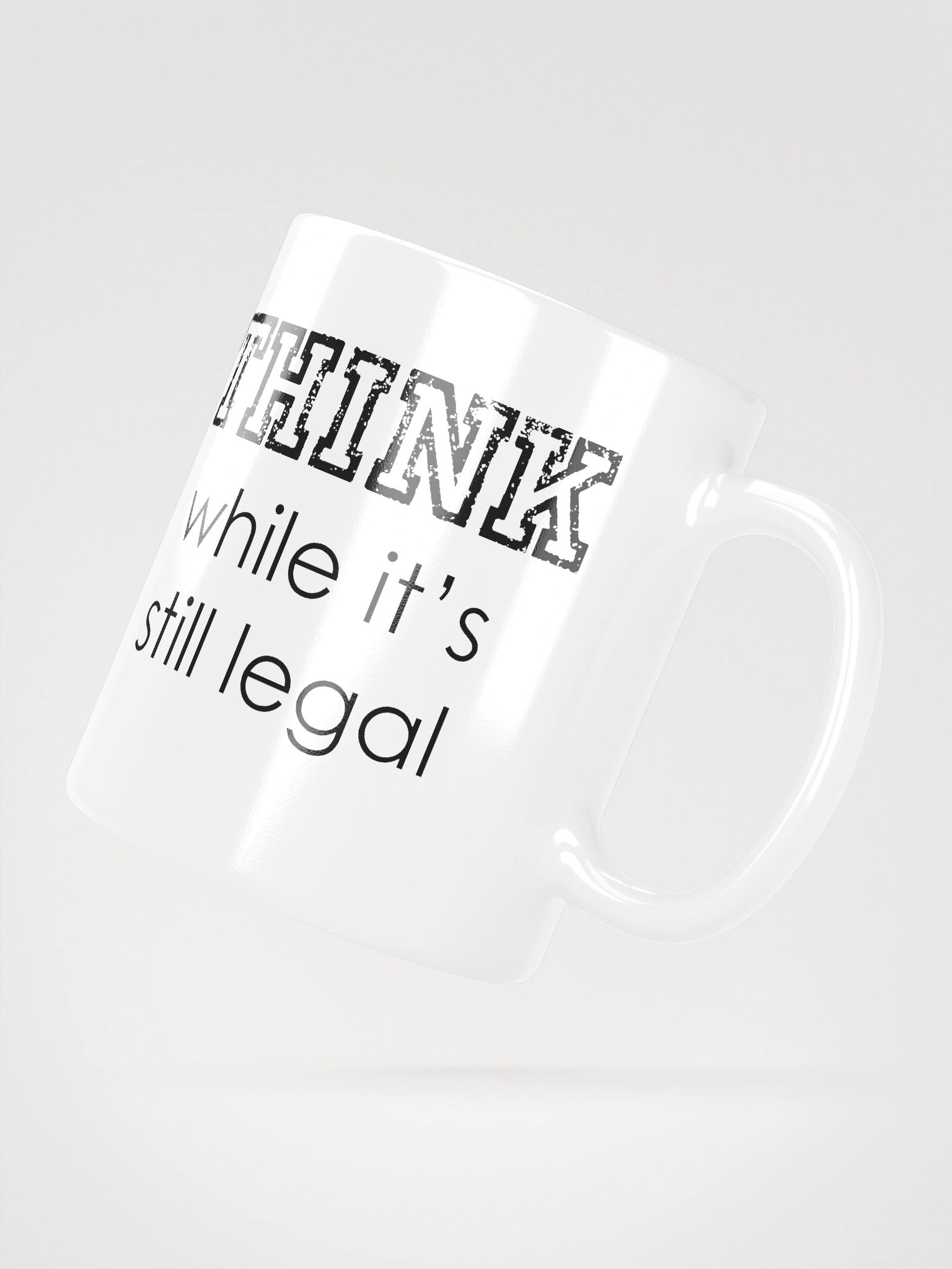 THINK glossy mug product image (3)