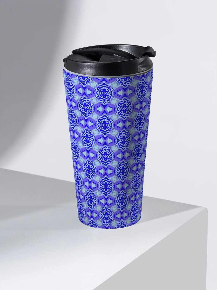 Blue & Purple Seamless Pattern Travel Mug product image (2)