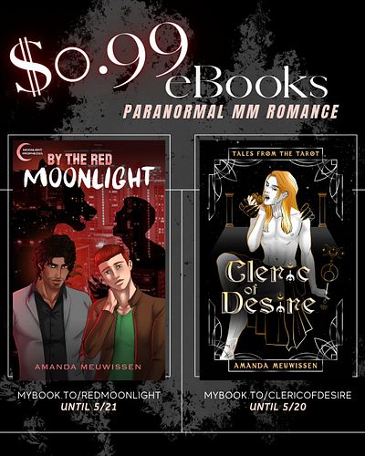 Looking for your next read on a budget? Two of my #paranormalromance #mmromance books are only $0.99!

Like shifters, vampire...
