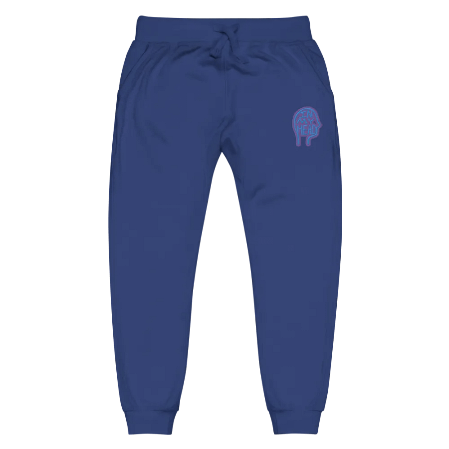 In My Head (violet design) embroidered fleece joggers product image (12)