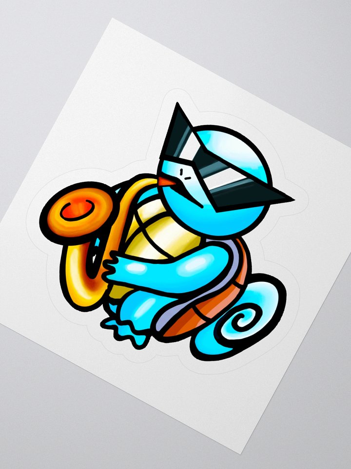 Saxo Turtle Vinyl Stickers (3" x 3") product image (2)