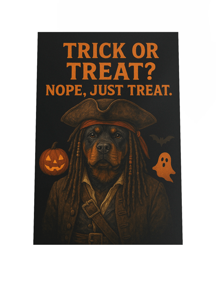 Pirate Rottweiler Halloween Poster product image (2)