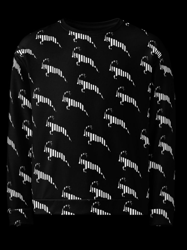 Women’s Goated Sportswear Club Patterned Crew-Neck Sweatshirt product image (1)