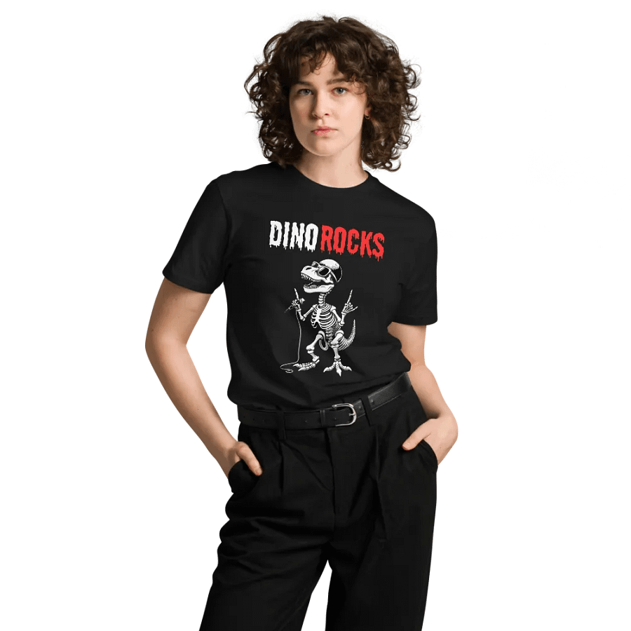 Dino Rockstar Unisex Tee product image (8)