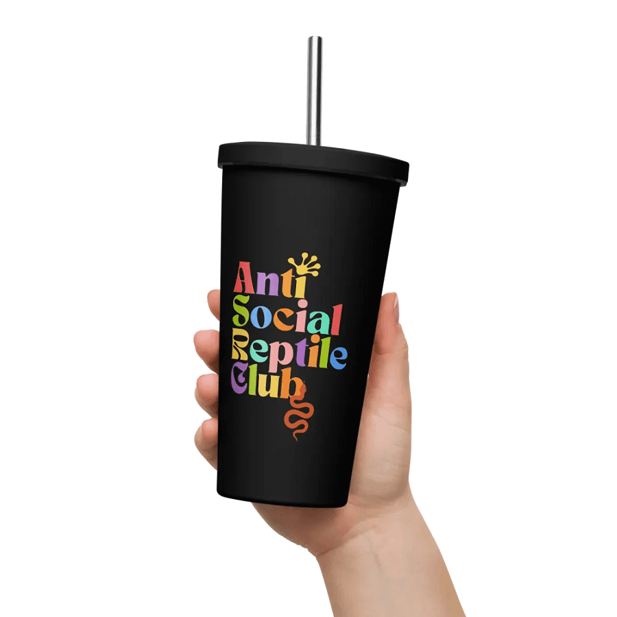 Colorful Insulated Tumbler: Anti Social Reptile Club Edition product image (11)