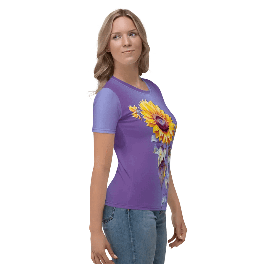 Floral Themed All Over Print T-shirt product image (5)