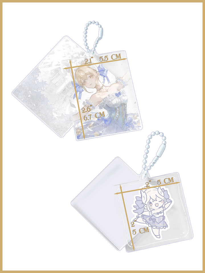 ʚ♡ɞ Ballerina Layered Keychain - PREORDER ʚ♡ɞ product image (2)