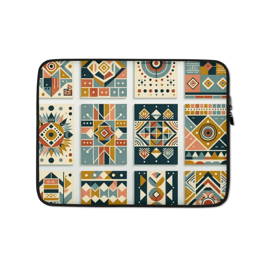 Tribal Tiles Laptop Sleeve product image (1)