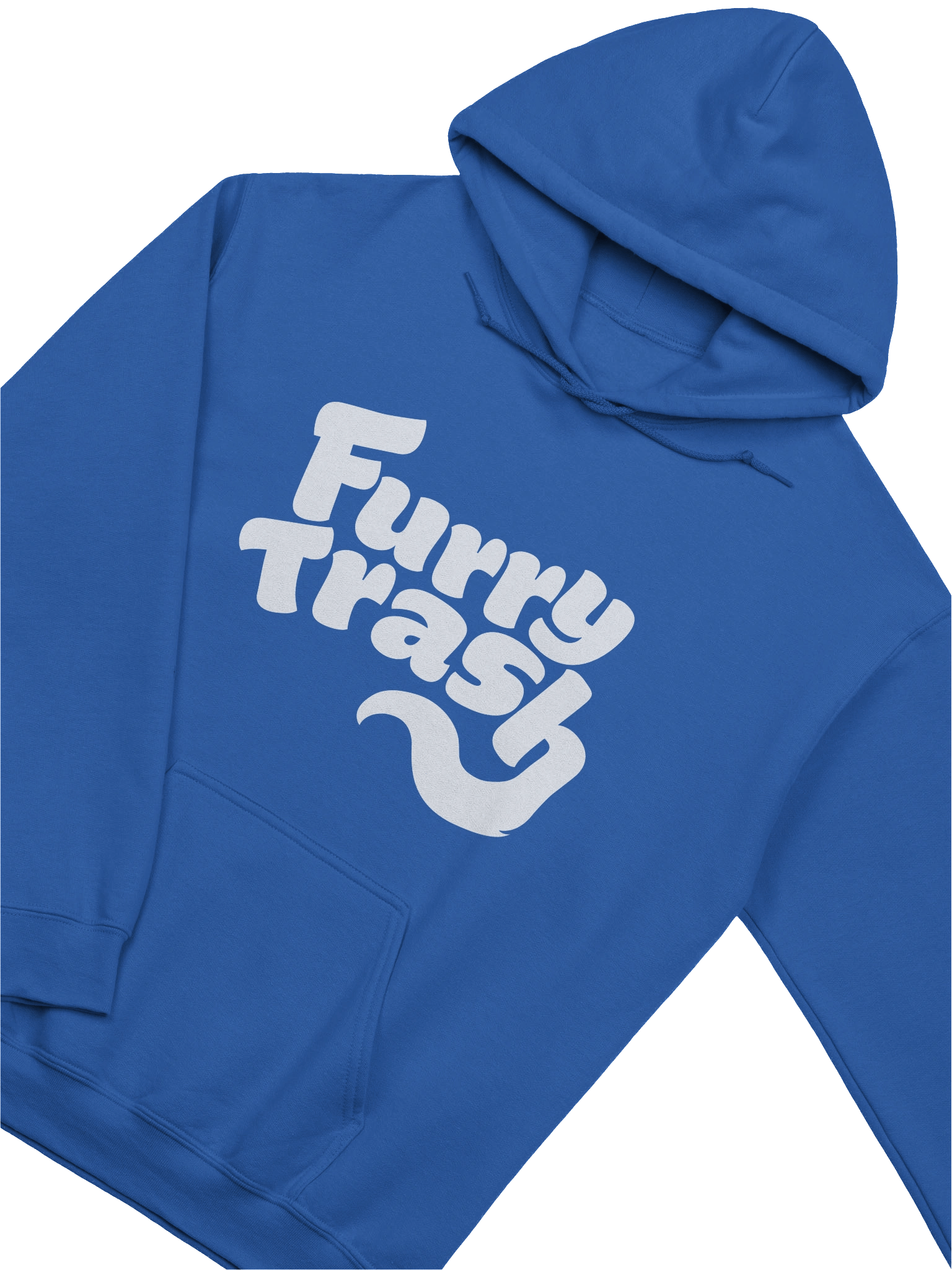 Furry Trash Hoodie – Bubble Logo (White Print) product image (7)