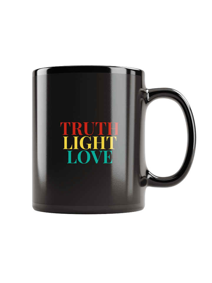 Truth Light Love - Black Mug (Style 5) product image (1)