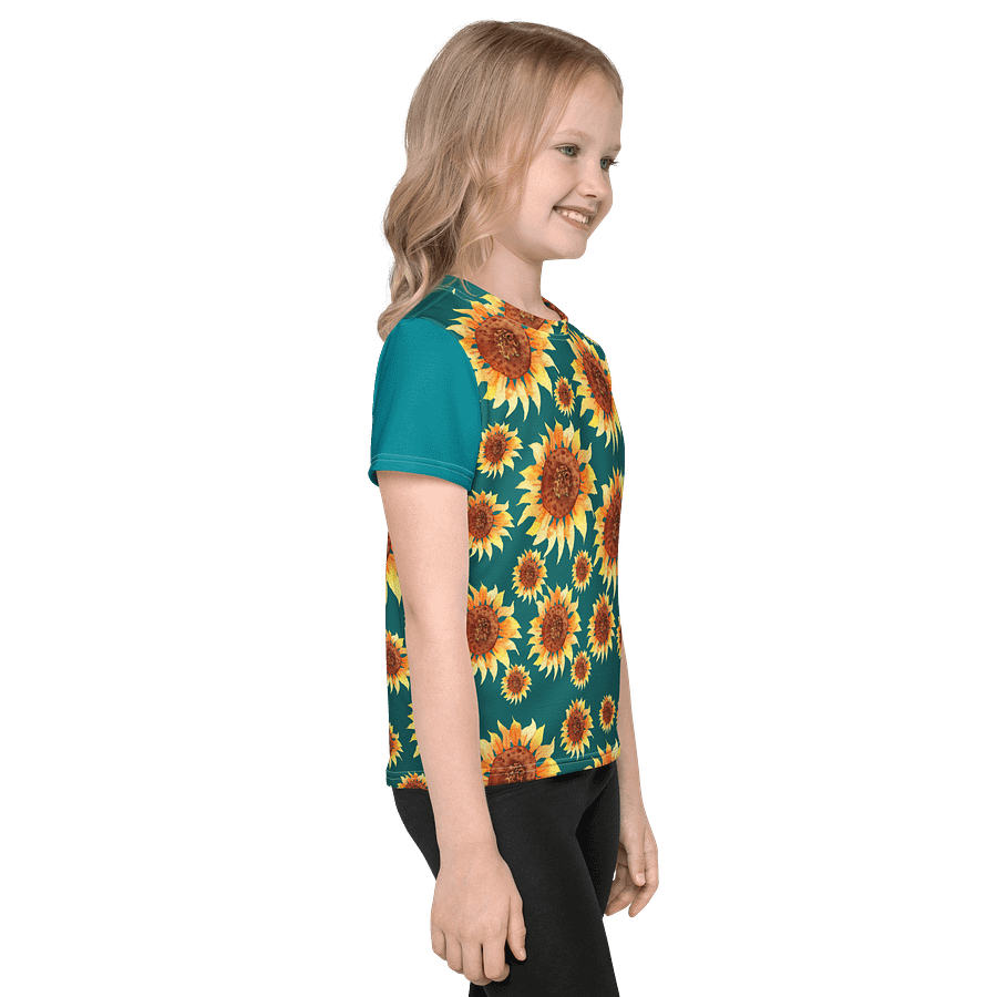 Sunflower Dreams Kids Crew Neck Tee product image (5)