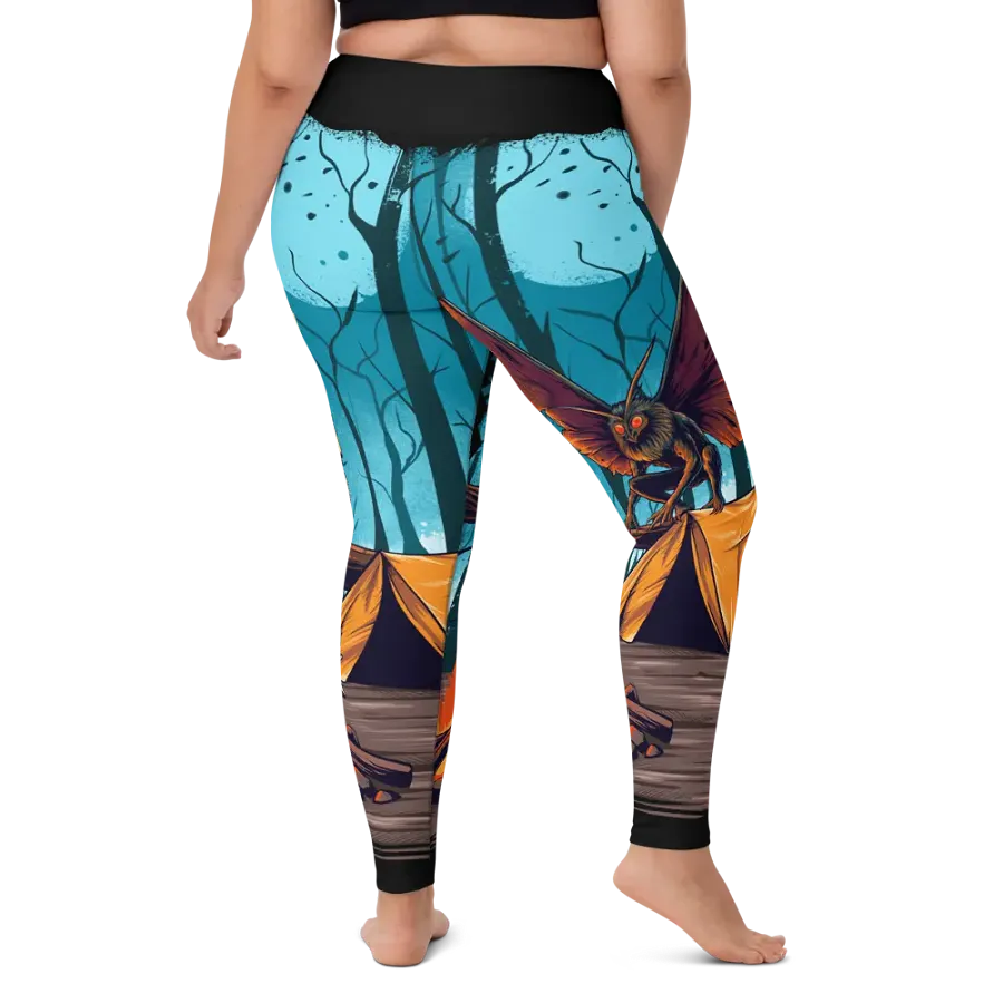 Eerie MothMan Forest Yoga Leggings product image (10)