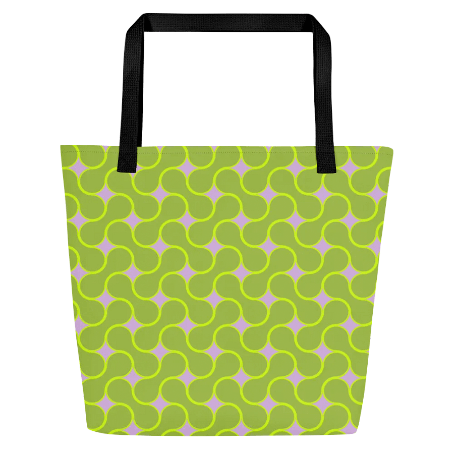 Lime Green Metaball Pattern All Over Print Tote product image (1)