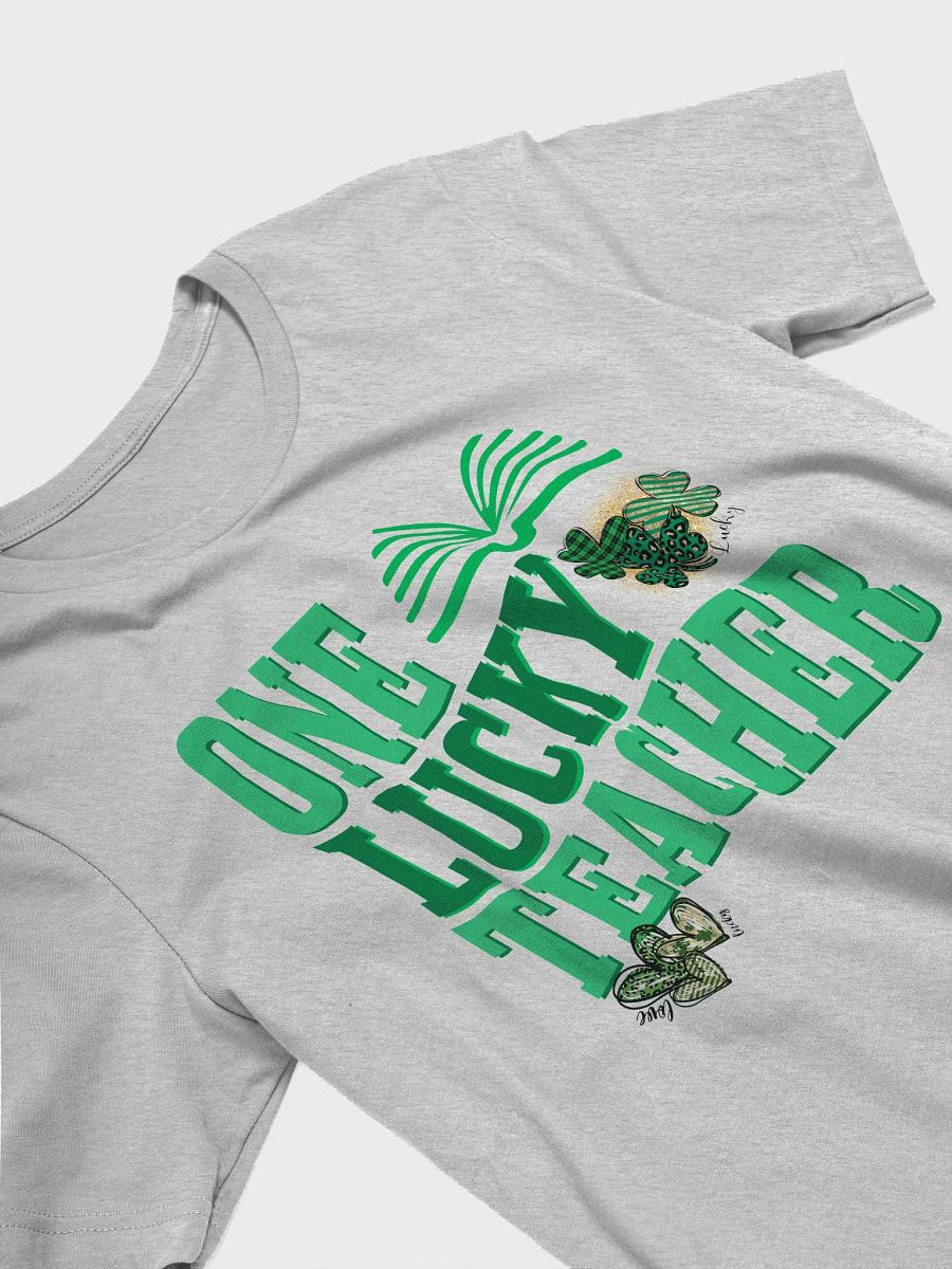 One Lucky Teacher Happy St. Patrick's Day St Paddy Shamrock T-Shirt product image (4)