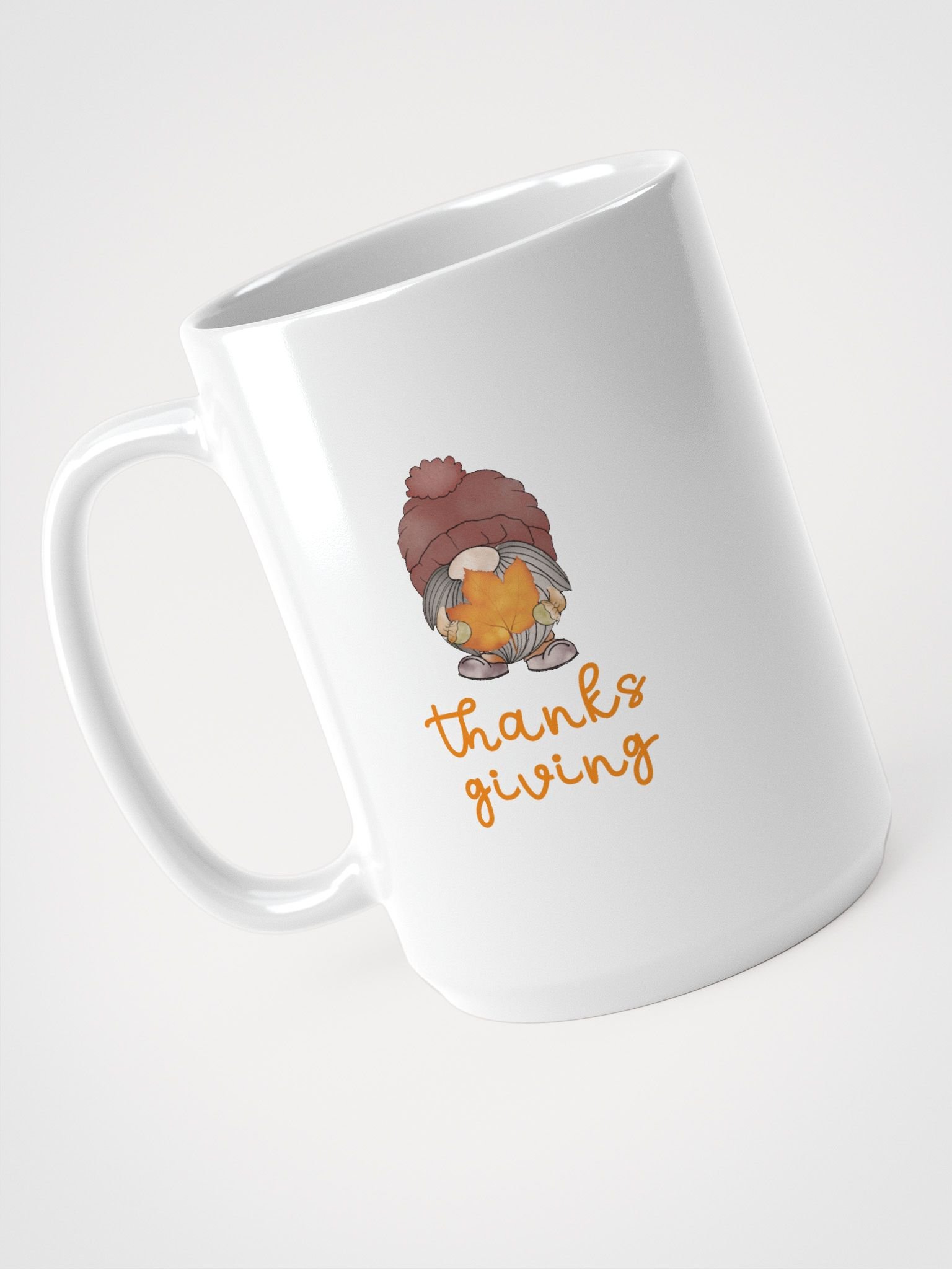 Thanksgiving Gnome Mug – Cozy Autumn Leaf Design product image (4)