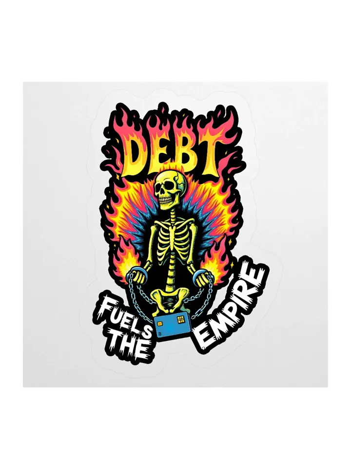Debt Fuels The Empire Sticker product image (1)