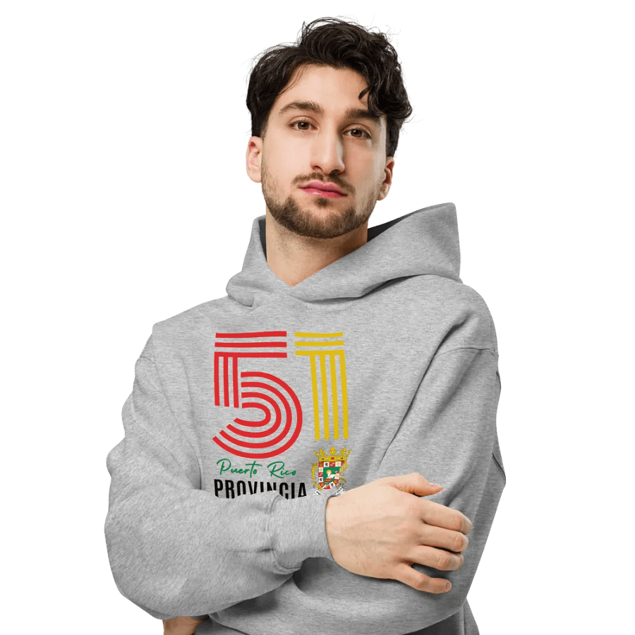 Sudadera con capucha gris - Provincia 51 Puerto Rico España product image (3)