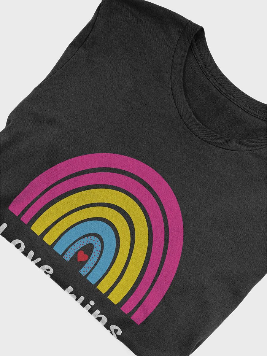 Love Wins LGBTQ Pansexual Pride Rainbow T-Shirt product image (4)