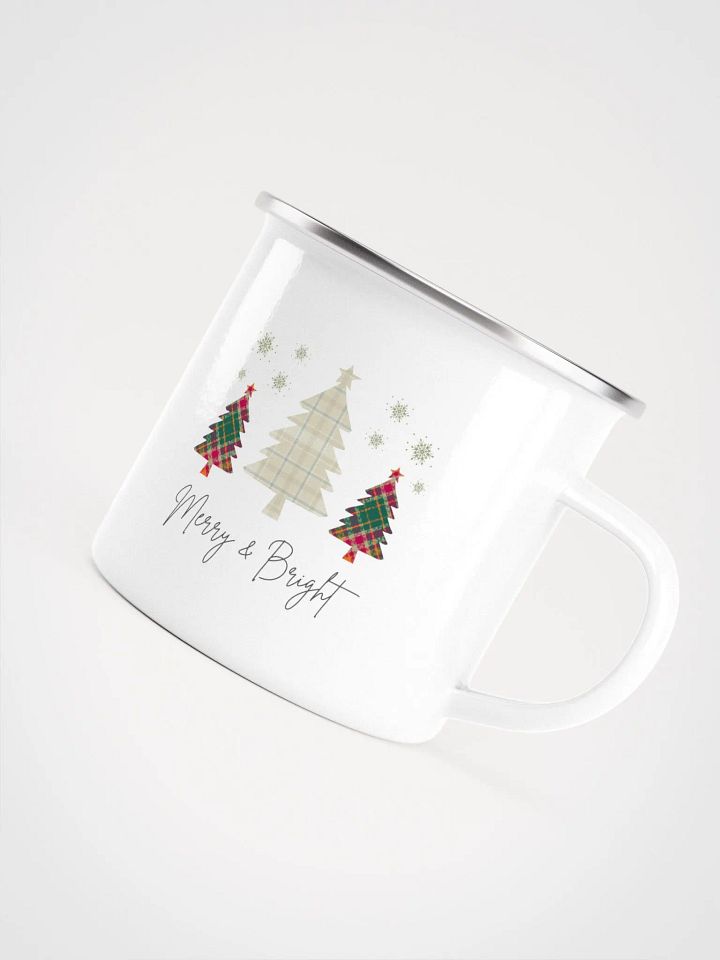 Plaid Christmas Enamel Mug product image (2)