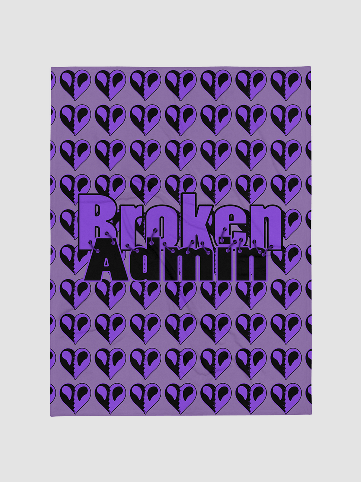 Purple Variant Vday Broken Heart Blanket product image (1)