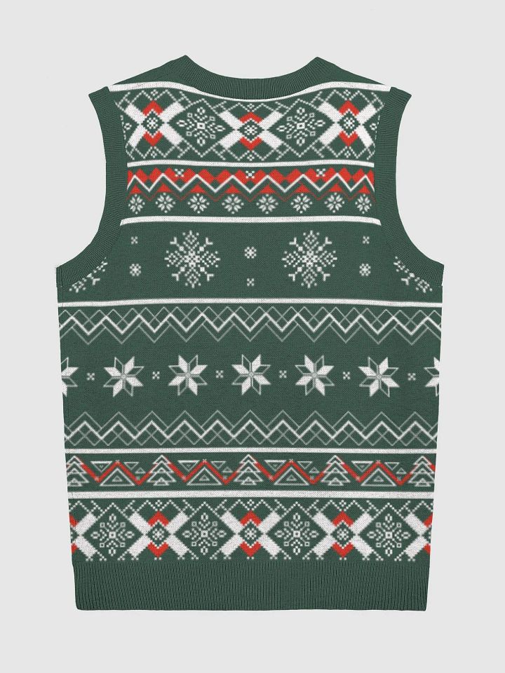 Pizza Festive Fright: Whimsical Skeleton Knitted Vest product image (6)