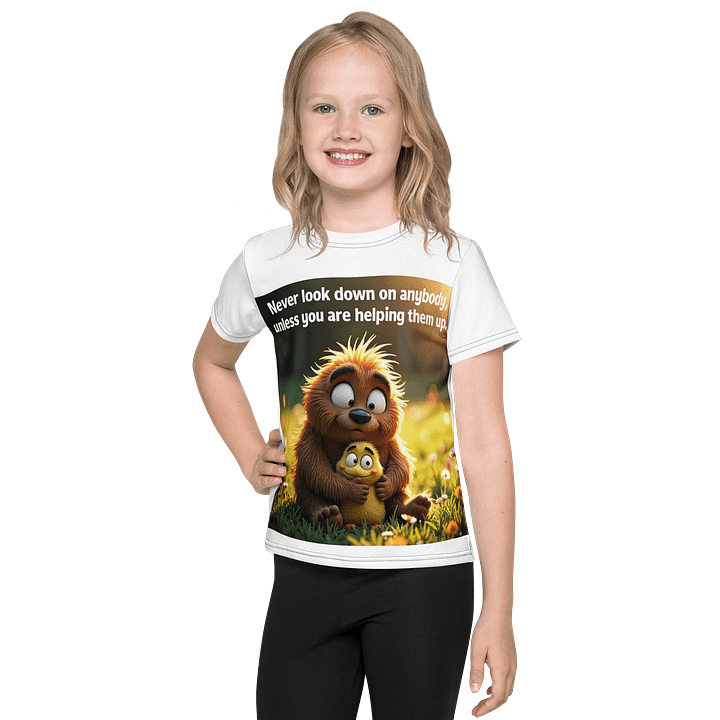 Uplift & Hug – Cute Quote & Cartoon Animal Duo product image (1)