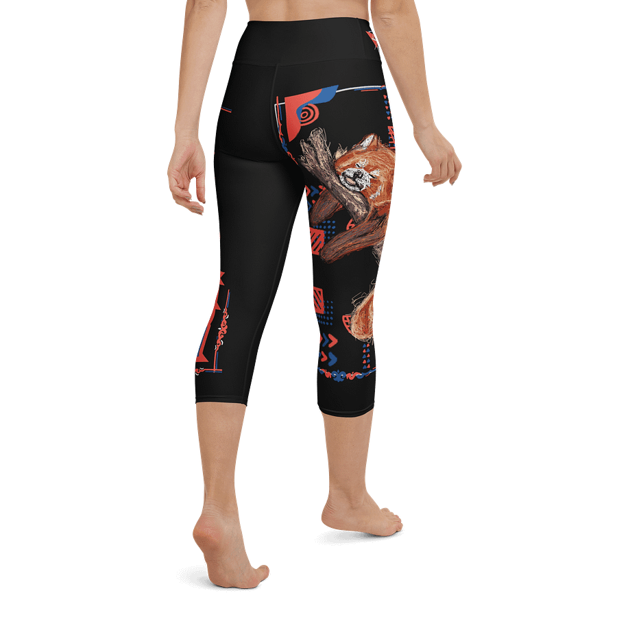 "Zzz" RED PANDA Yoga Capri Leggings product image (3)