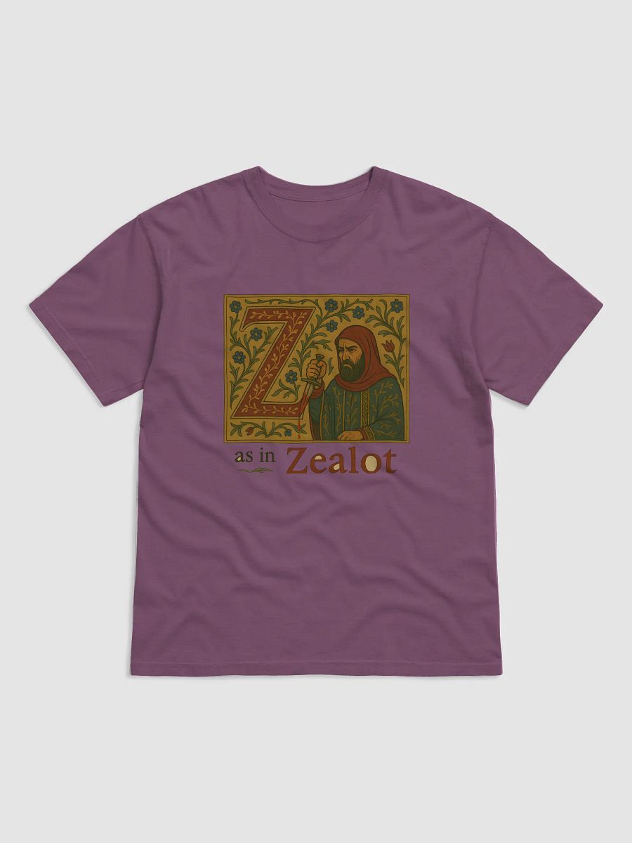 Z as in zealot t-shirt product image (13)