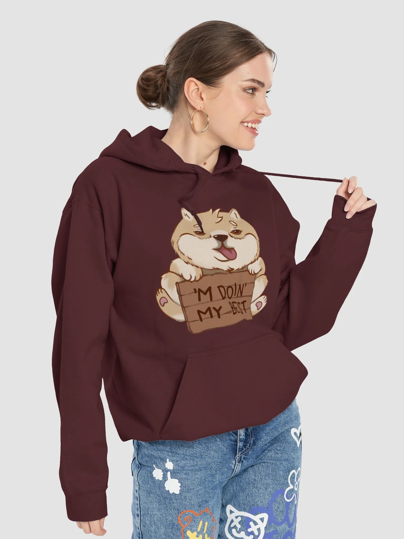 hoodie : doin' my best here product image (4)