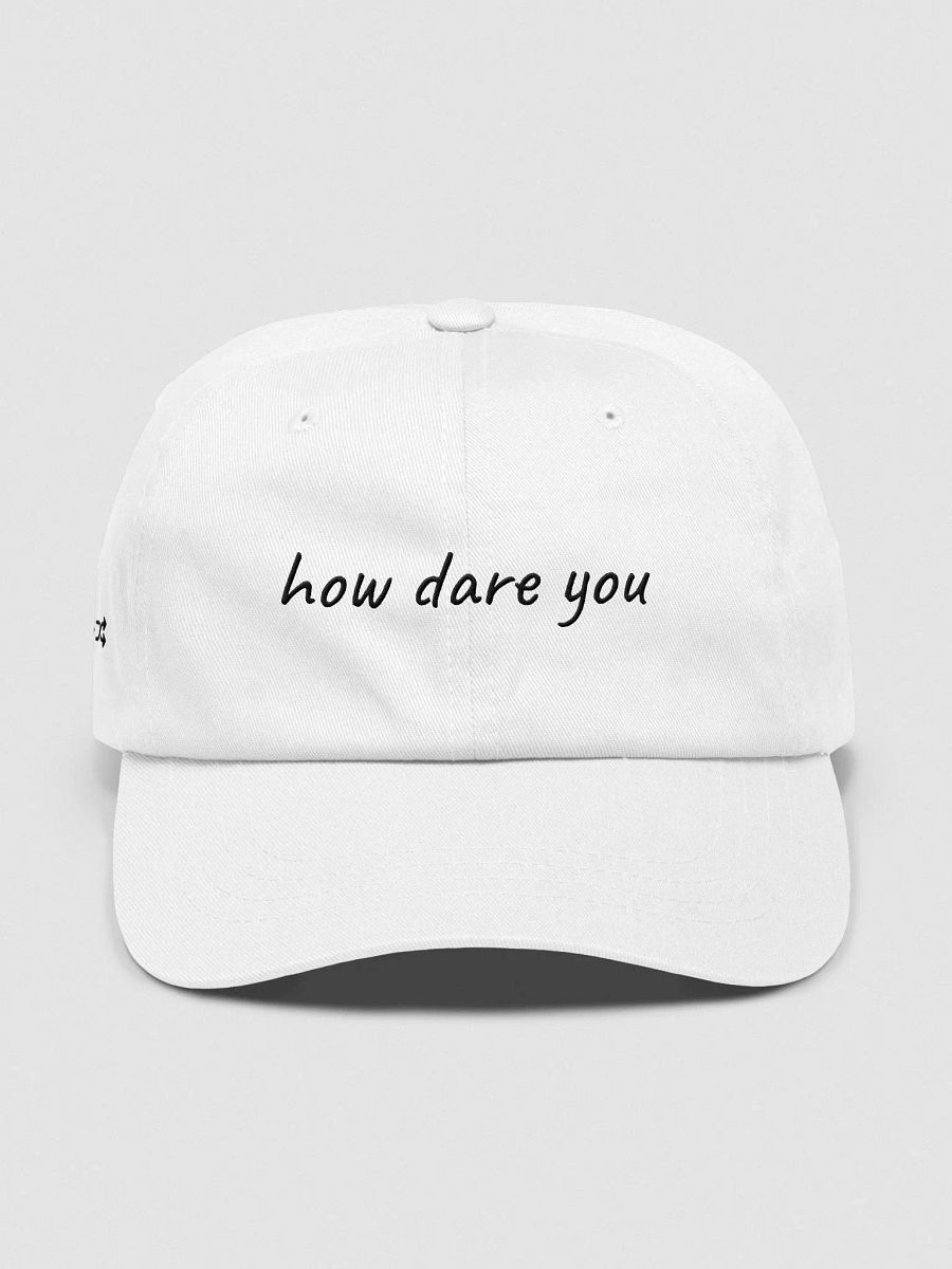 How Dare You Hat - White product image (3)