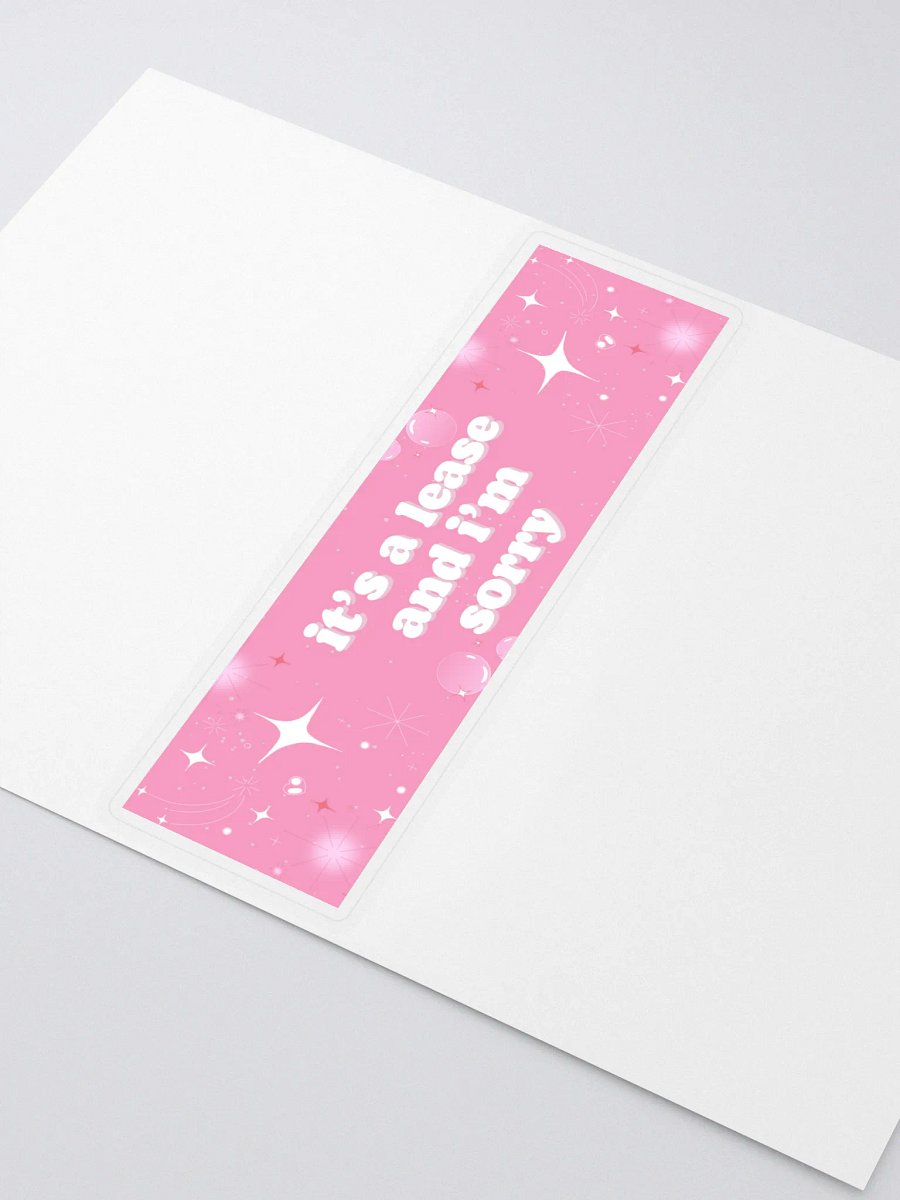 Tesla 'it's a lease' bumper sticker product image (2)