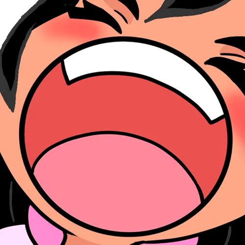 Yell Emote - Black hair, Tan Skin, Brown Eyes product image (1)